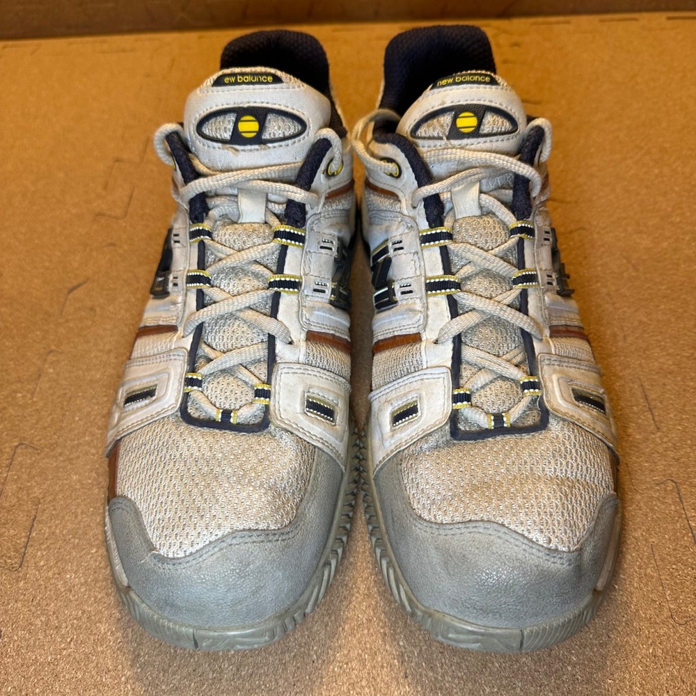 New Balance 1002 Mens Size 12D Tennis Shoes White Grey Orange CT1002W - Picture 3 of 11